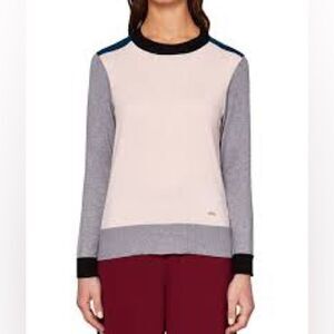 TED BAKER COLOR BLOCK SWEATER